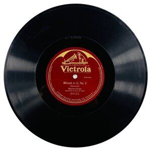 Mischa Elman - Minuet in G, No 2 - 64121 Victrola - 78 RPM 10" Shellac One-Sided